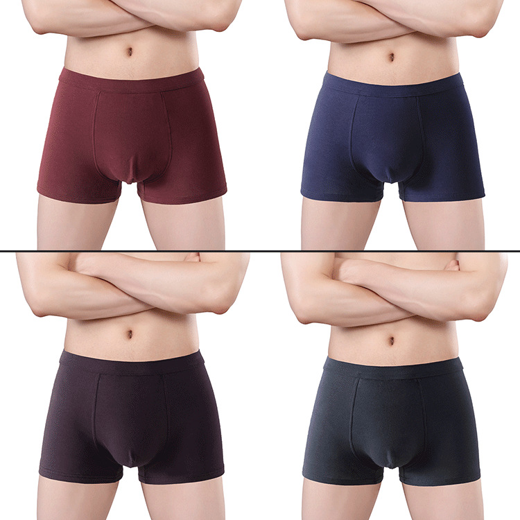 Men's Underwear Boxer Briefs Loose Breathable Plus Size Fat Men High Waist Boxer Briefs For The Elderly_voghion.com