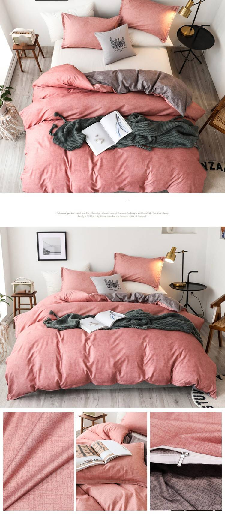 Soft Fiber Coco Printed Duvet Cover Three - Piece Set - Active Printing - Multiple Sizes_voghion.com