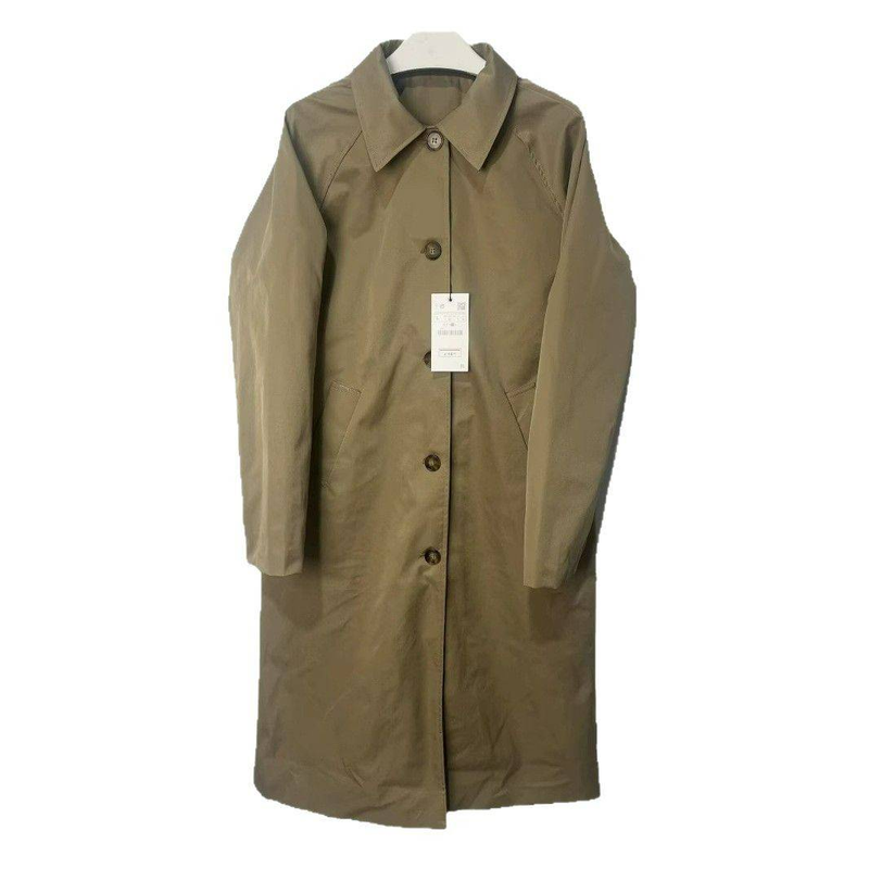 Dameskleding Elegante trenchcoat met enkele rij knopen voor dames - Lange stijlvolle overjas met kraag, klassiek, perfect voor kantoor en vrijetijdskleding_voghion.com