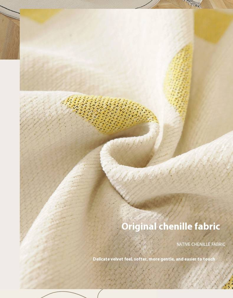 Wendbarer Sofabezug aus nordischem Chenille – doppelseitig, rutschfest, kariertes Design für Anbausofas (mehrere Größen und Farben)_voghion.com