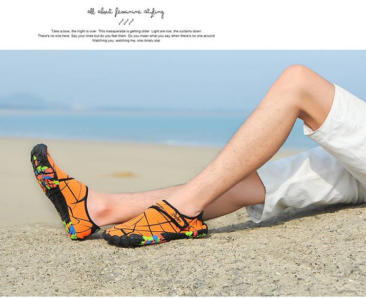 Scarpe da acqua traspiranti ad asciugatura rapida per uomo e donna - Calzini leggeri e antiscivolo per nuoto, escursionismo, yoga e avventure all'aria aperta_voghion.com