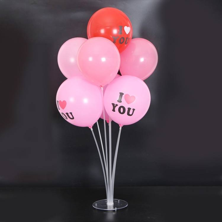 Ballontafelstandaard - Herbruikbare plastic displaystandaard voor bruiloften, verjaardagen, Valentijnsdag en feestdecoratie (PS/PET-materiaal, bulkverpakkingsopties)_voghion.com