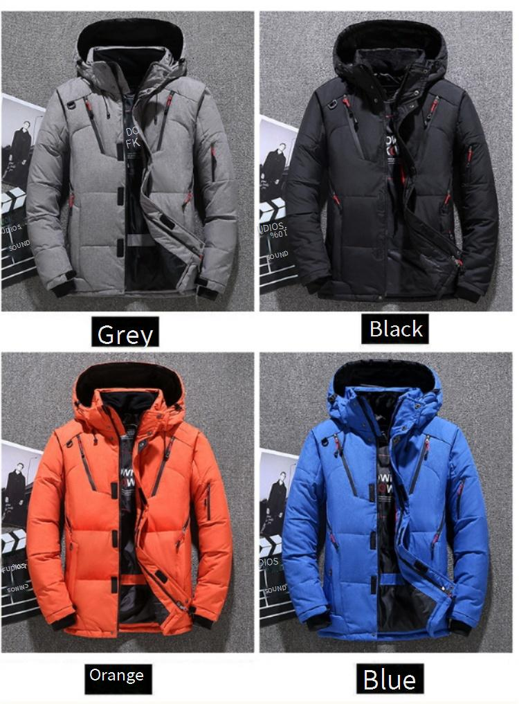 Veste d'hiver à capuche pour homme – Manteau thermique épais pour l'extérieur et les loisirs, coupe-vent et garni de duvet (M-5XL, coupe ample)_voghion.com