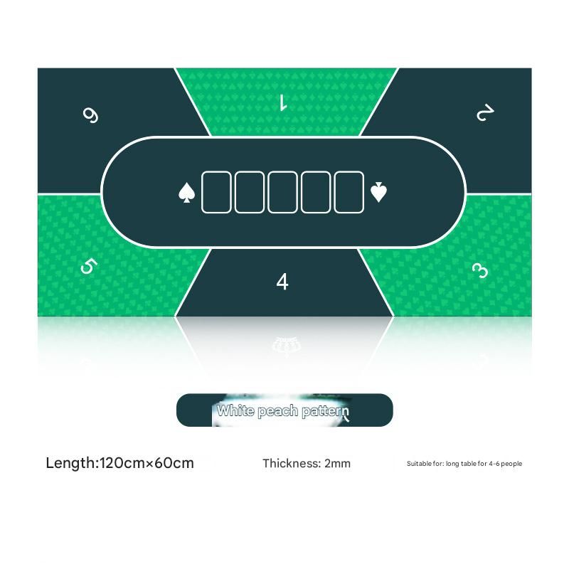 60X120,90x180 Cm Poker Mat, 6-10 Players Texas Hold'em Poker Mat Poker Topper Folding Portable Poker Table Top Layout Poker Games, Blackjack, Casino_voghion.com