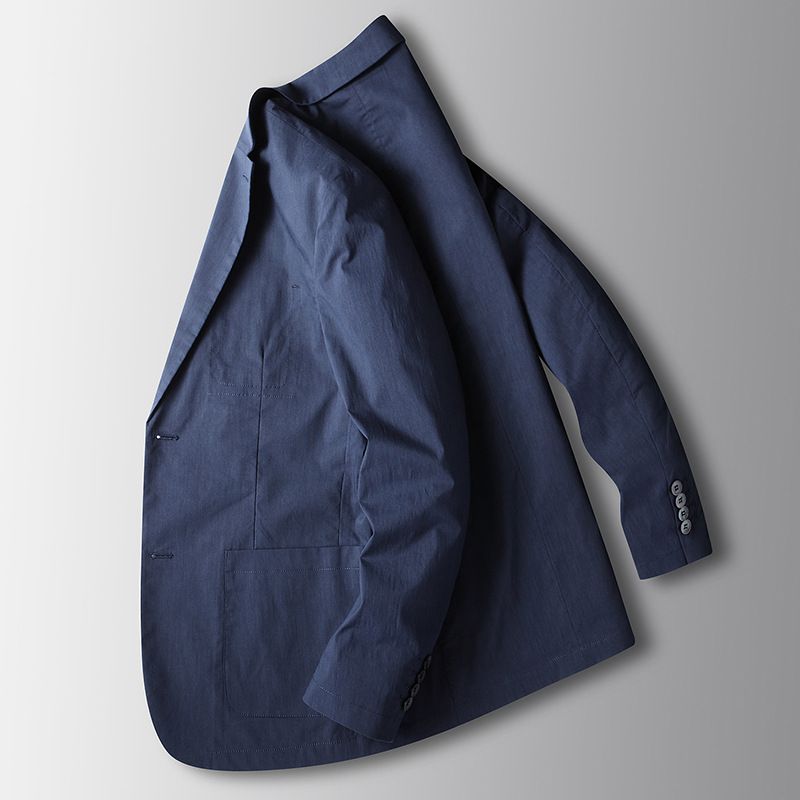 CT Homme Printemps Automne 2025 Nouveau Tissu En Lin Costume Simple D'affaires Veste Décontractée Jeunesse Sans Repassage_voghion.com