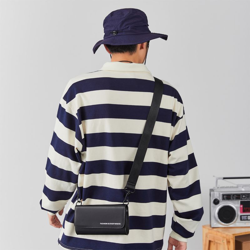 Borsa a tracolla multifunzionale da uomo nera_voghion.com
