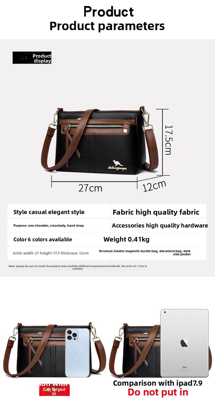 Borsa a tracolla elegante da mamma, nuova moda 2025, per donne di mezza età_voghion.com