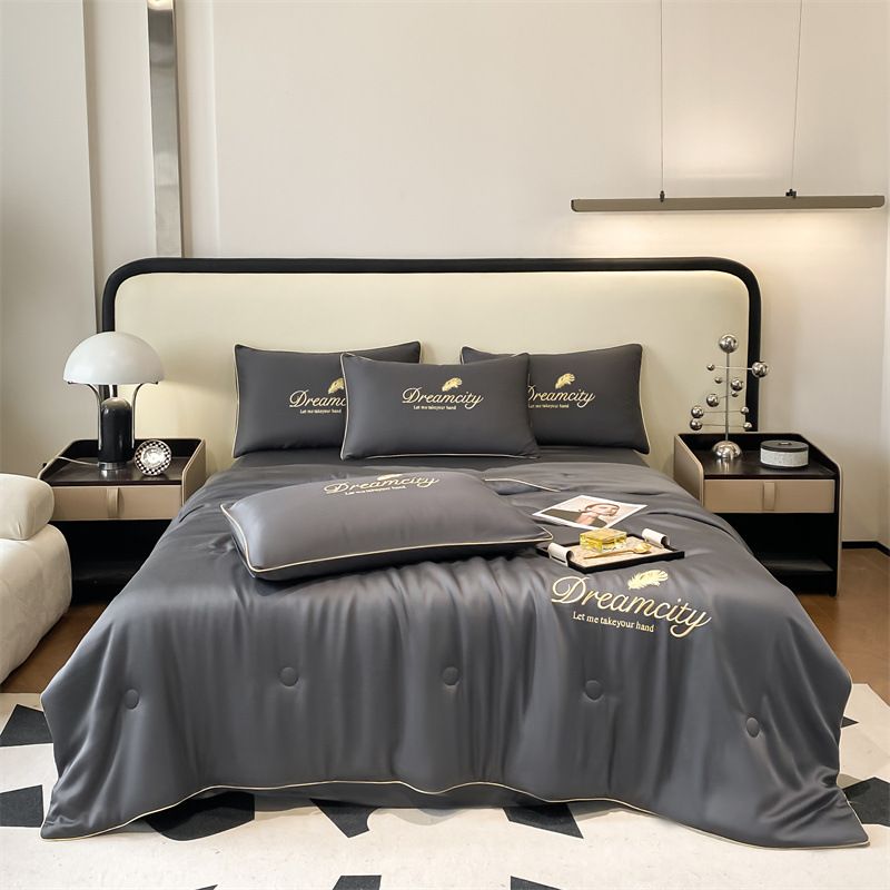 1 KOM Periva jednostavna ledeno svilenkasta deka - Hot Sleeper prozračna deka za klima uređaj za spavanje lagana, udobna_voghion.com