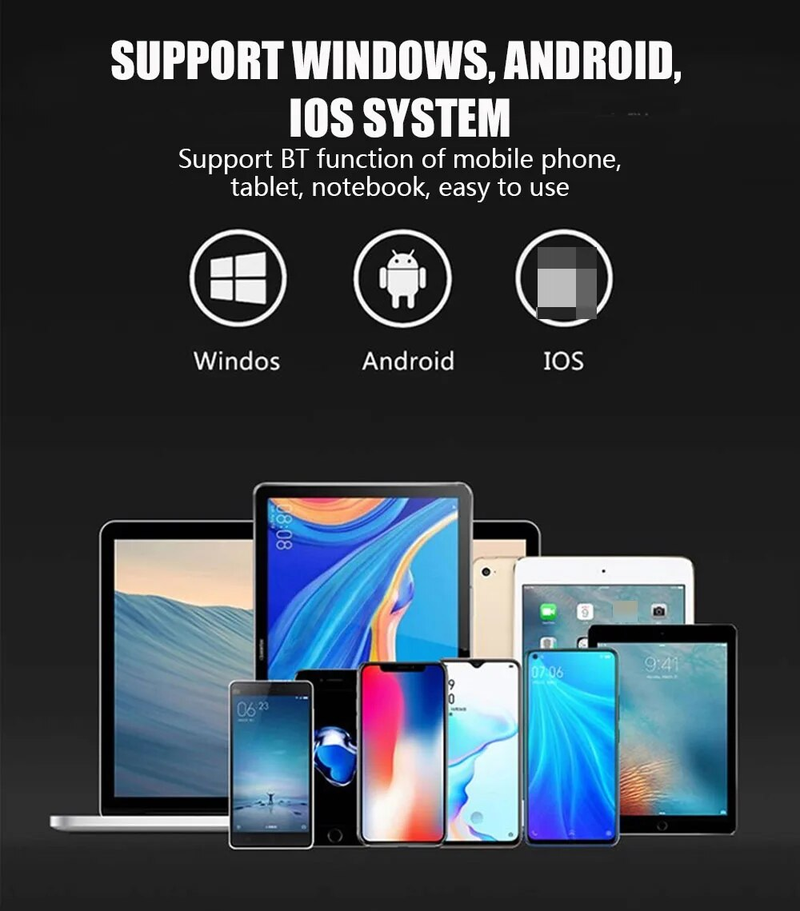 B033 Mini Kablosuz Klavye Bluetooth Dokunmatik Yüzey Taşınabilir Manyetik Üçlü Katlanır Klavye Windows Android IOS IPad Telefon İçin_voghion.com
