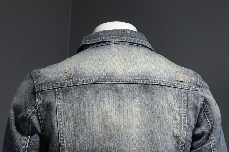 Herrenbekleidung Stilvolle und einfache Retro Slim Jeansjacke Herrenjacke Jeansmantel_voghion.com