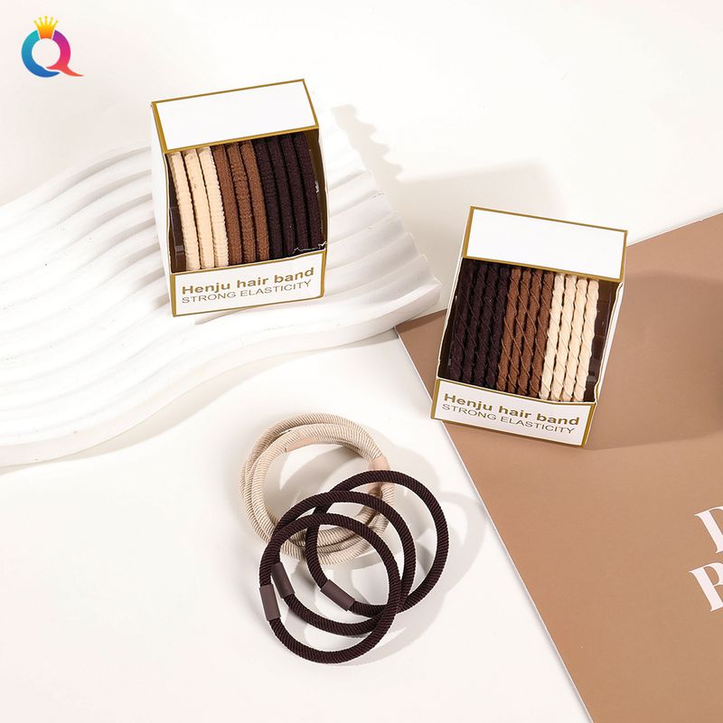 Set di 60 elastici per capelli - Colori e stili assortiti, elastici per capelli in tessuto morbido per donne e ragazze, elastici per capelli intrecciati e a spirale, elastici per coda di cavallo antiscivolo_voghion.com