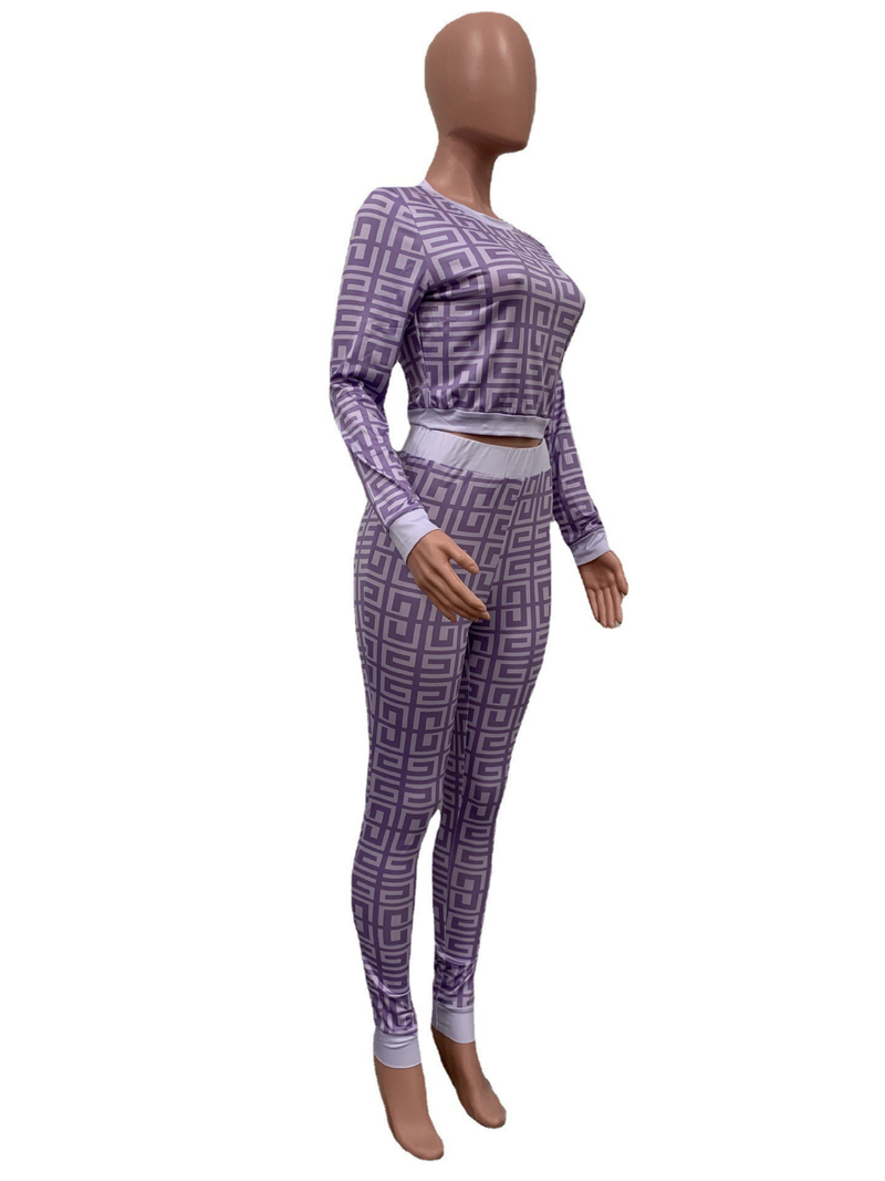 Set sexy in due pezzi con stampa digitale ad alta definizione di tendenza della moda femminile_voghion.com