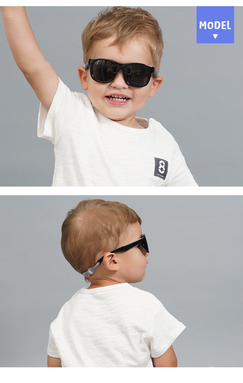 Flexible Polarized Baby Sunglasses with Adjustable Strap for Toddler Newborn Infant Age 0-36 Months 100% UV Protection_voghion.com