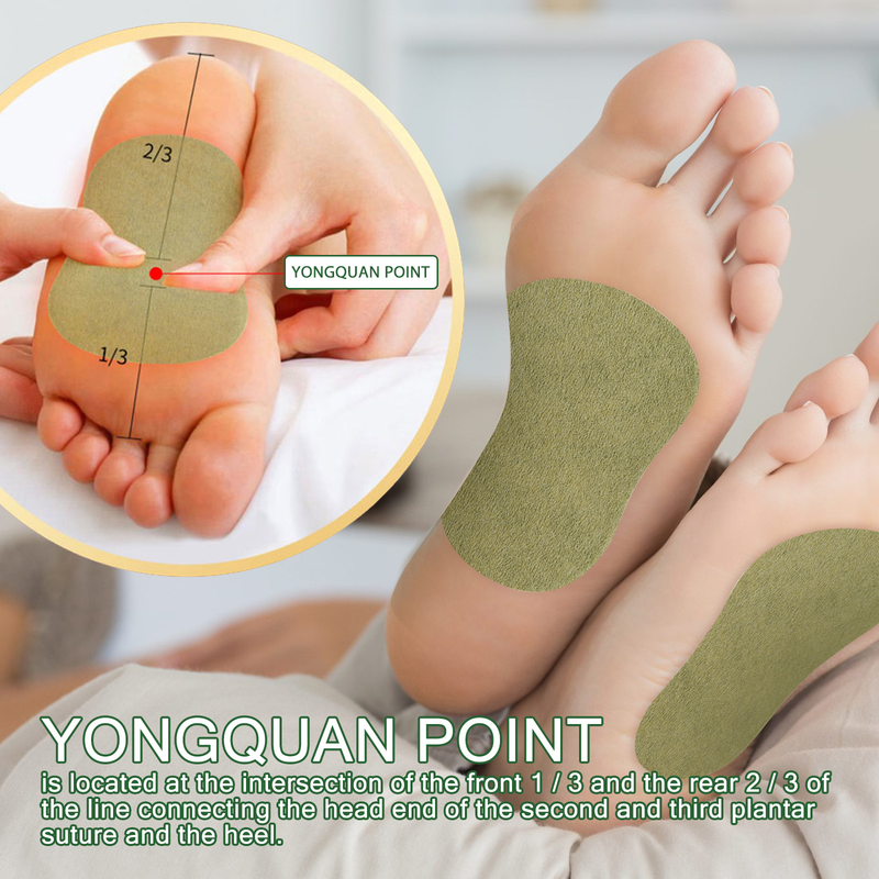 Moon South mugwort foot patch relieves and improves body pressure, slimming and shaping foot care_voghion.com
