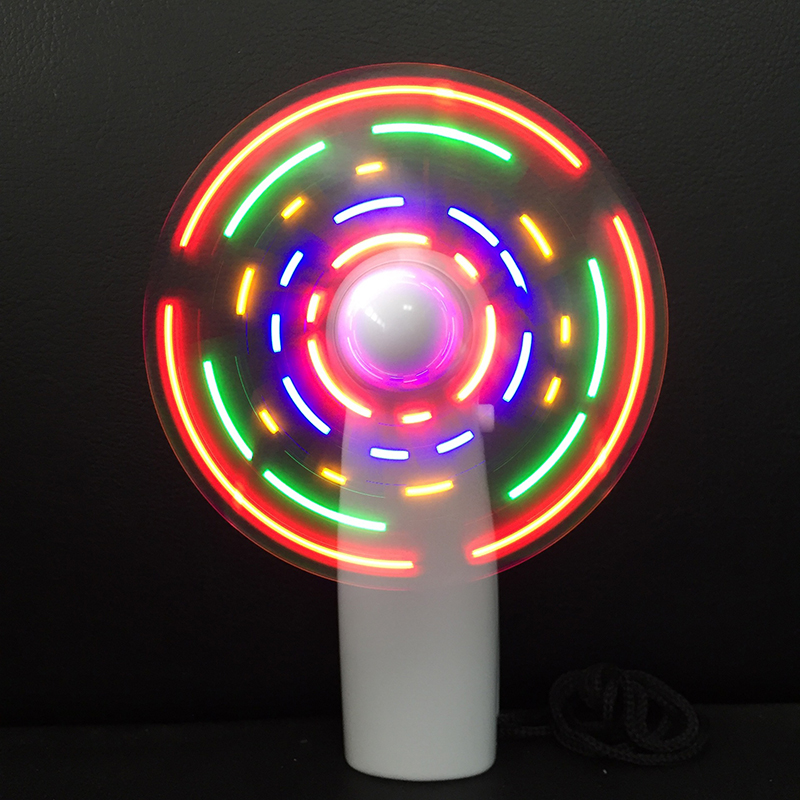 Luce notturna portatile elettrica da tavolo a batteria Mini regalo personalizzabile da regalare agli ospiti con luci LED arcobaleno Ventilatore_voghion.com