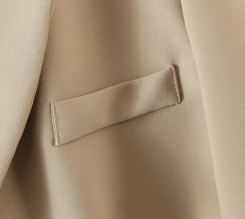 Dames 2021 Lente Nieuw Kort Pak Jasje Met Schuine Knopen + Hoge Taille Zak Rok_voghion.com