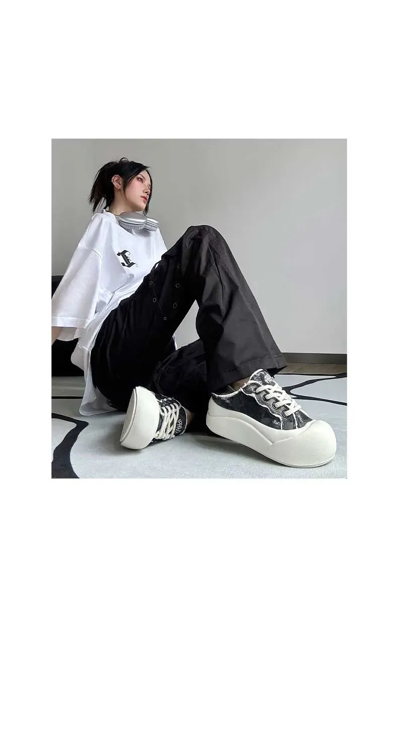 Jifffly Women's 2025 Summer New Original Minority White Shoes Versatile Casual Thick Bottom Slip-on_voghion.com