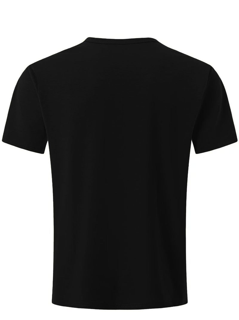 Herrenbekleidung Einfarbig V-Ausschnitt Atmungsaktiv Schweiß Freizeit Sport Leicht Normal Kurzarm T-Shirt_voghion.com