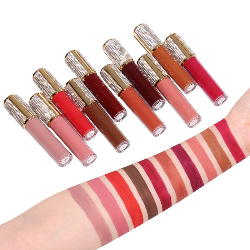 Diamond velvet matte lip Gloss Pearl Moisturizing Mist lip gloss_voghion.com