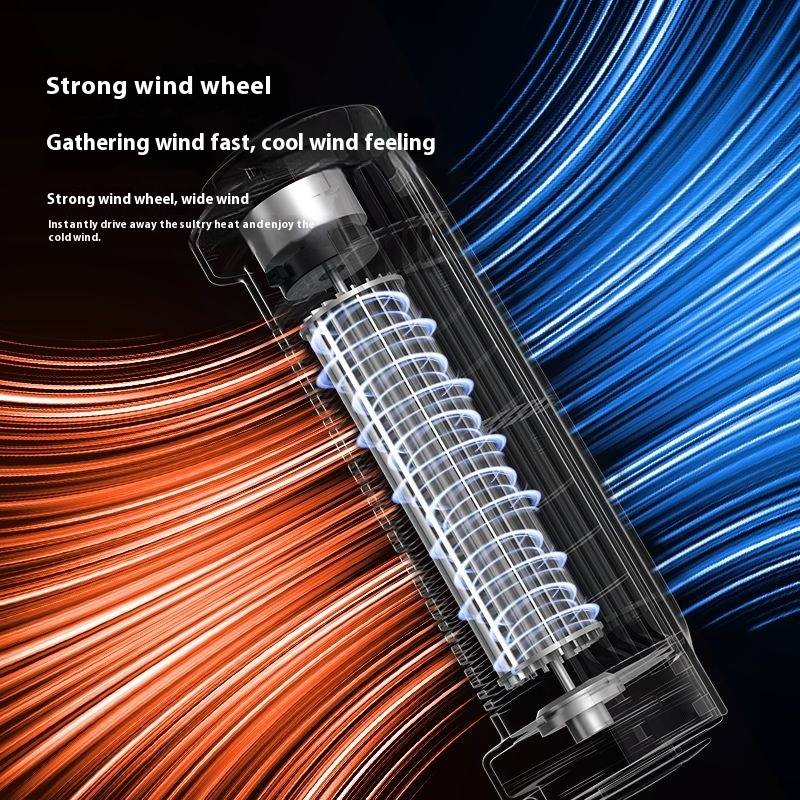 Ventilatore per sedile auto, USB, portatile, design con cordino, alimentazione eolica a 3 velocità_voghion.com