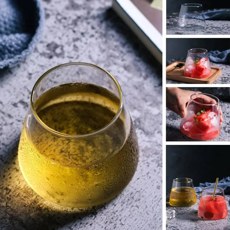 Monte Fuji Tazza di vetro trasparente per acqua Tazza di caffè resistente al calore Tazza di latte per tè Bevanda fredda per uso domestico Whisky Succo di frutta Bottiglia per bevande_voghion.com