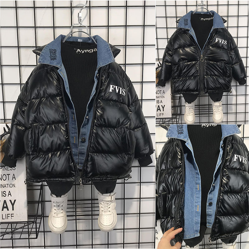Kids Clothing padded clothes thickened small children's down cotton padded clothes winter clothes boys' cotton padded jacket_voghion.com
