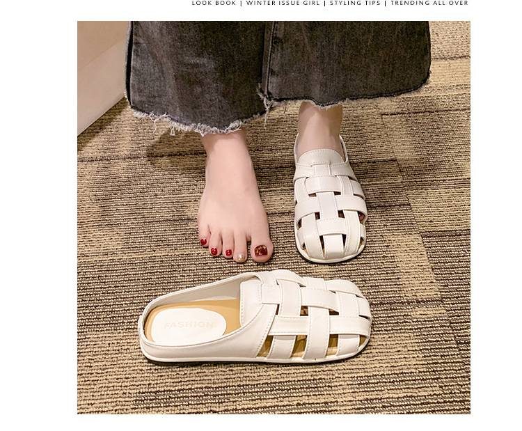 Ciabatte Baotou di senso avanzato da donna indossano un pedale nell'estate 2024 nuovi sandali da tempo libero Joker Mueller con temperamento francese_voghion.com