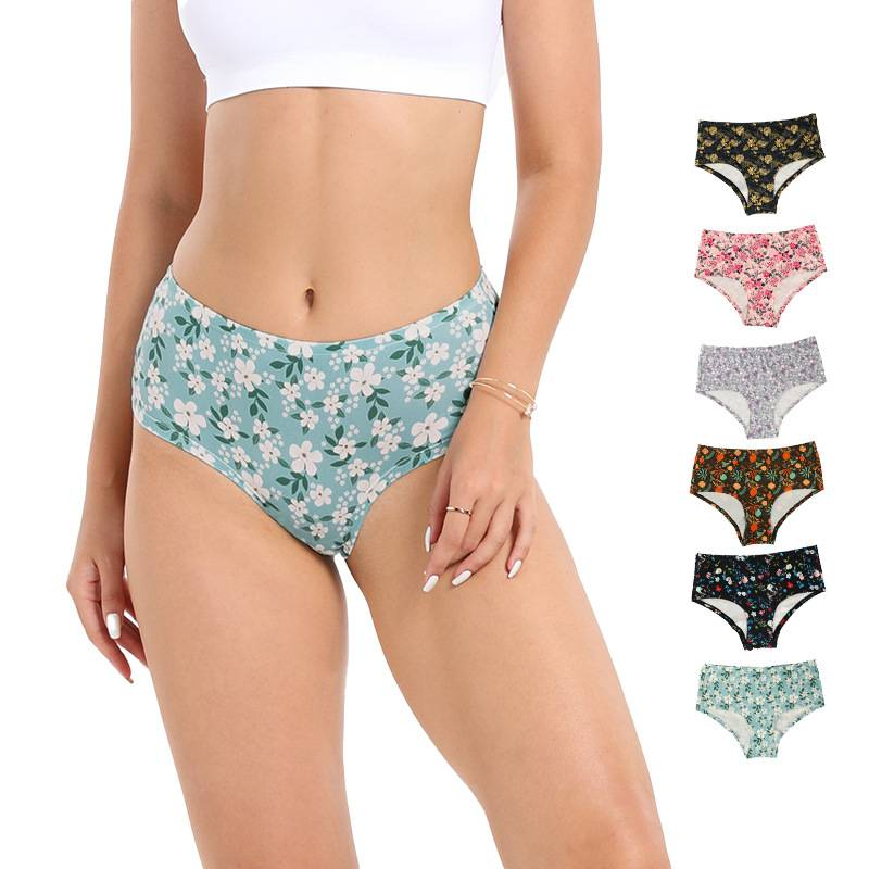 Ropa interior para mujer, de algodón puro, de punto, de cintura alta, que levanta el abdomen, calzoncillos tipo bóxer, transpirables, antiexposición, pantalones de seguridad_voghion.com