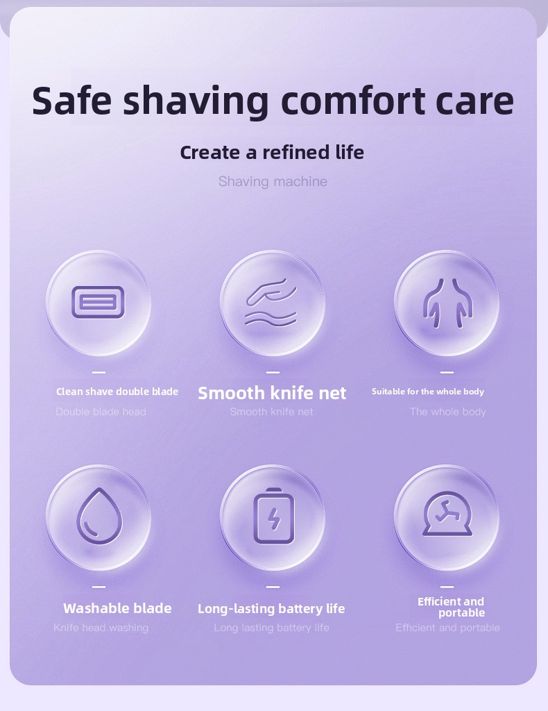 Elektrischer 2-in-1-Haarschneider für Damen – Bikini- und Körperhaarentferner, wiederaufladbar und wasserdicht_voghion.com