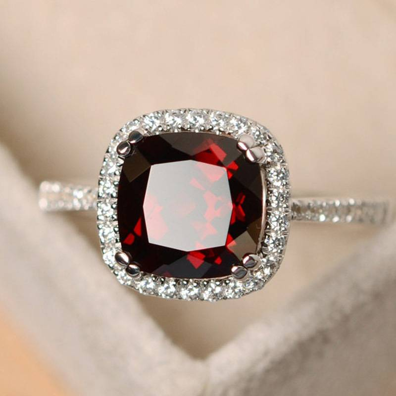 Heißer Verkauf Versilbert Ringe Für Frauen Rubin Smaragd Saphir Schmuck Hochzeit Verlobungsring Großhandel_voghion.com