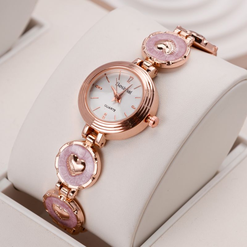 Damen-Quarzuhr, stilvoll und exquisit, runde Form, geeignet für geschäftliche und legere Anlässe, mit einem High-End-Gefühl_voghion.com