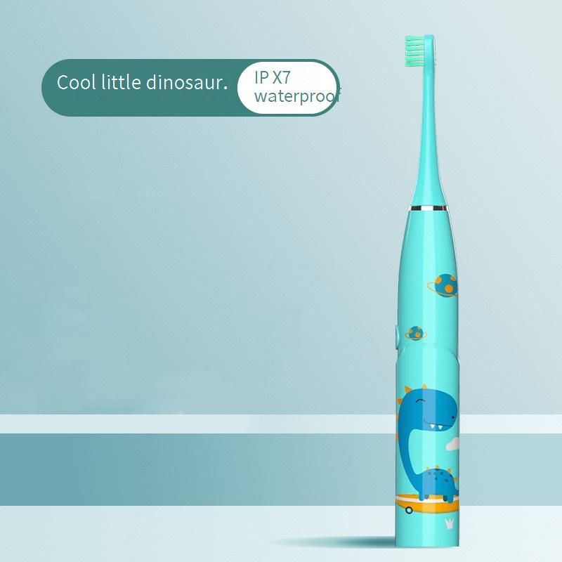 Cepillo de dientes eléctrico para niños: 5 modos, 40 000 RPM de limpieza sónica con 4-10 cabezales reemplazables, resistente al agua y carga USB._voghion.com