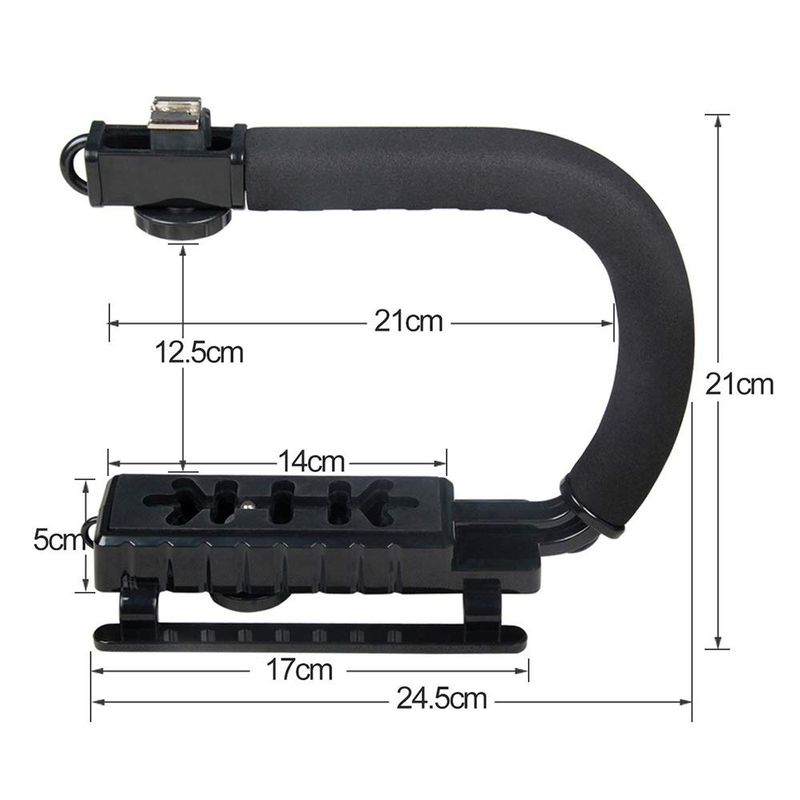 uthandheld Phone Stabilizing Photography Video Rig Film Making Vlogging Recording Bracket Stabilizer For IPhone Canon_voghion.com