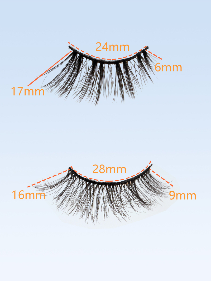 Cils en fibres chimiques 3D chauds, boucles stéréo naturelles, 20 paires de faux cils de plus que les cils plats_voghion.com