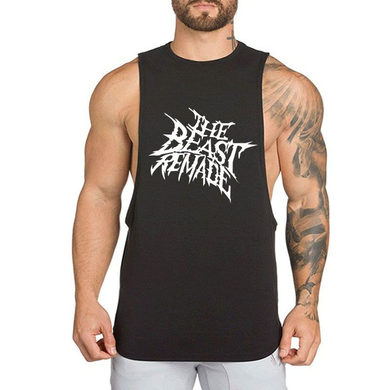 Ins Sports Sleeveless Loose Vest Fitness Running Breathable Training Pattern_voghion.com