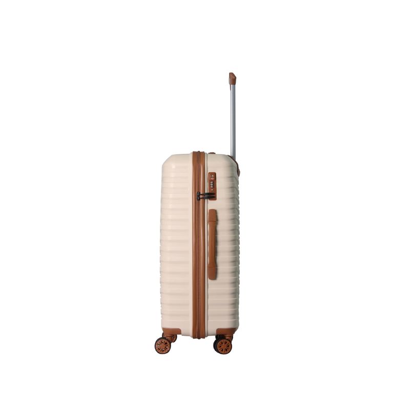 3-Piece Luggage Sets (20", 24", 28"), Suitcase With Wheels, Hardside Suitcase With Four Spinner Wheels And Scratch-Resistant Surface, Beige_voghion.com