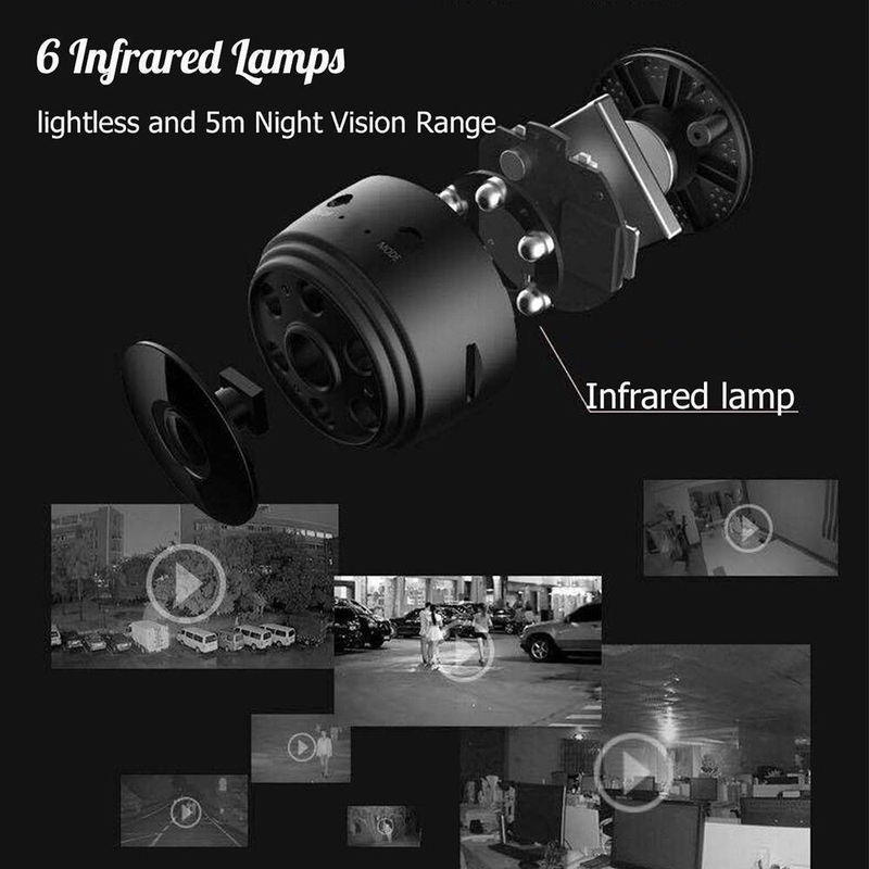 (1/2/4 szt.) 2023 Kamera Mini WiFi Szpieg Full HD 1080P Bezprzewodowa Ukryta Kamera Aktywowana Noktowizor Bezpieczeństwo Niania Kamera Nadzorcza Do Samochodu Dom Biuro_voghion.com