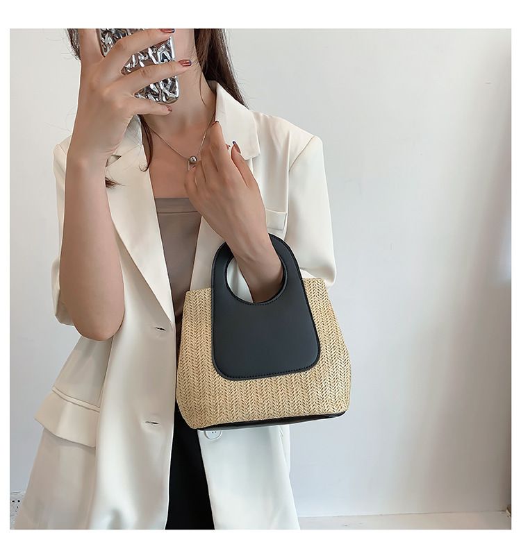 nuova borsa a tracolla semplice e alla moda, grande capacità, intrecciata_voghion.com