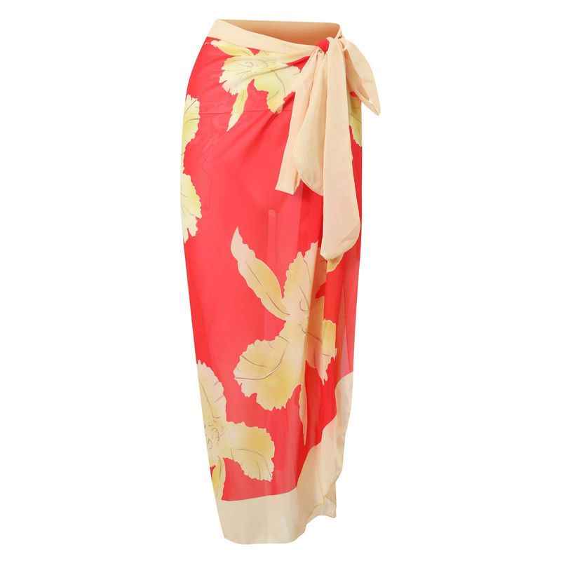 Women's Clothing Sexy One Piece Swimsuit Female Retro Ruffled Chiffon Skirt Swimsuit Suit_voghion.com