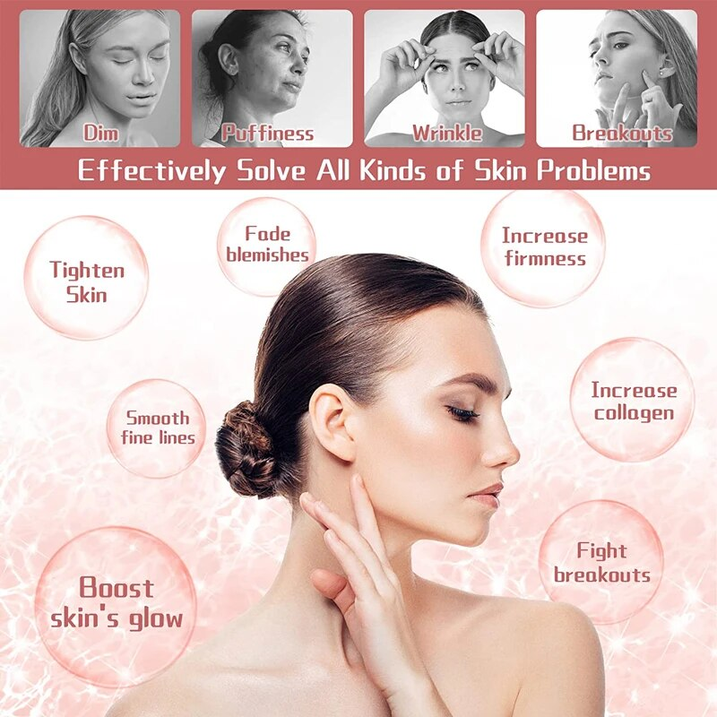 Negozio di cure di bellezza Viso EMS Dispositivo di sollevamento a microcorrente Luce rossa Bacchetta per il viso Massaggiatore per il collo degli occhi Rafforzamento della pelle Sci antirughe_voghion.com