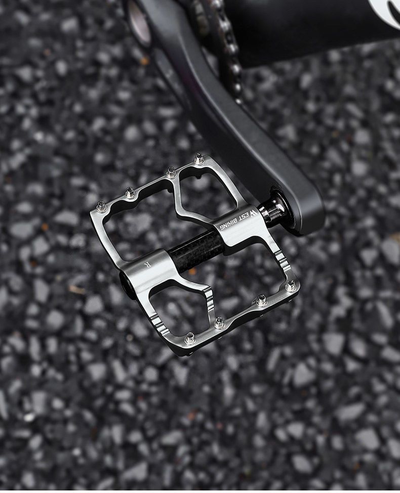 Xiqizhe Bicycle Aluminum Alloy 3 Bearing Mountain Road Bike Pedal Carbon Fiber Shaft Sleeve_voghion.com