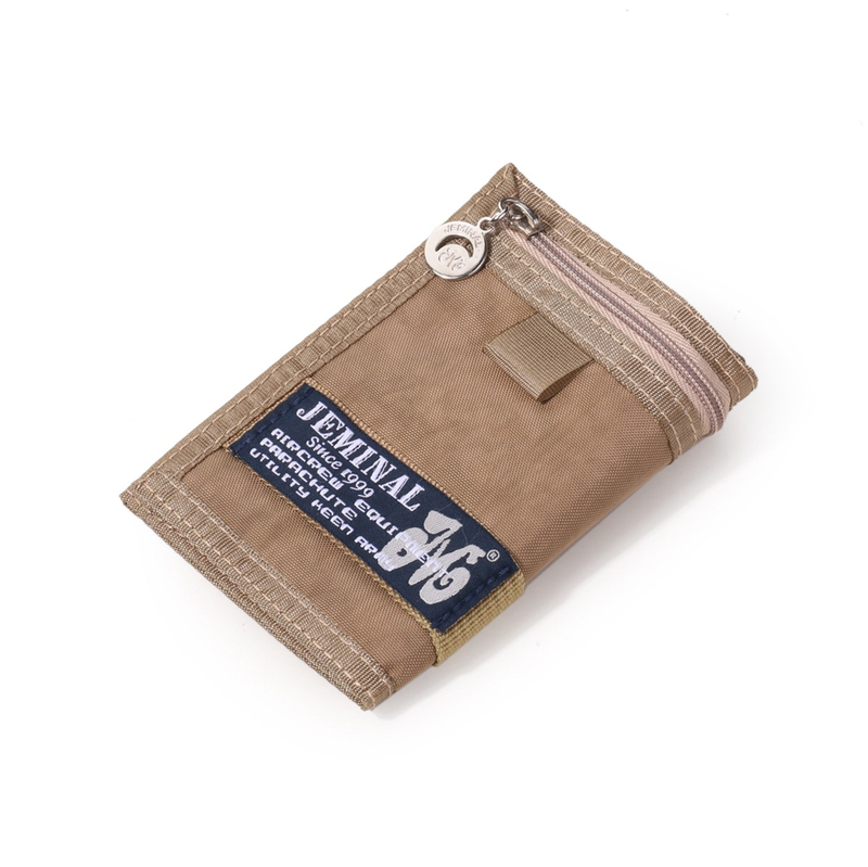 Jamie Road Solid Color Waterproof Men's Student Sports Canvas Trendy Wallet_voghion.com