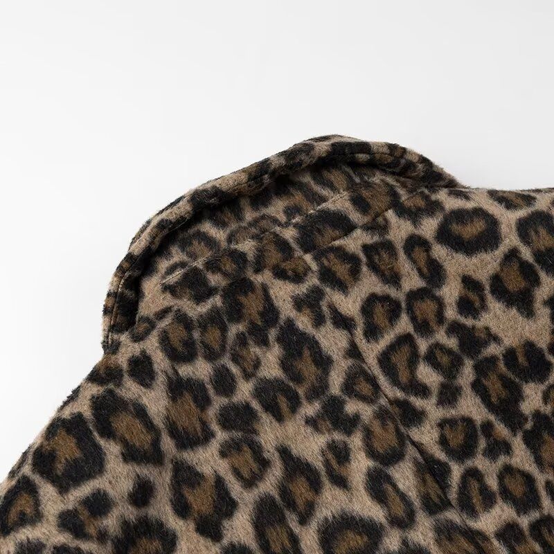 Women's clothing 2024 autumn/winter new single breasted long sleeved animal patterned suit jacket_voghion.com