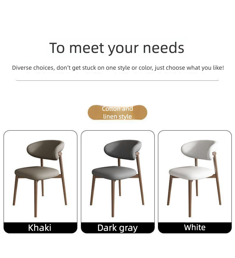 Cadeira de jantar nórdica moderna, elegante, simples, para café, lazer, negociação, casa, restaurante, com encosto, leve e luxuosa._voghion.com