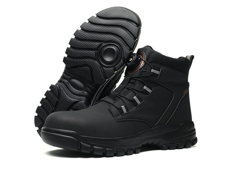 New Fashion 2024 Waterproof Security Work Safety Protective Leather Boots Anti-smash Anti-puncture Industrial Shoes_voghion.com