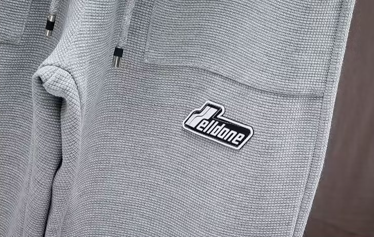 Männerkleeder 2024 Neit T-Shirt mat Äermel, Waffle Casual Kostüm, Pullover, Zweedeel, locker, schéint Studenten-Set mat Kapuzenkleeder, 6_voghion.com