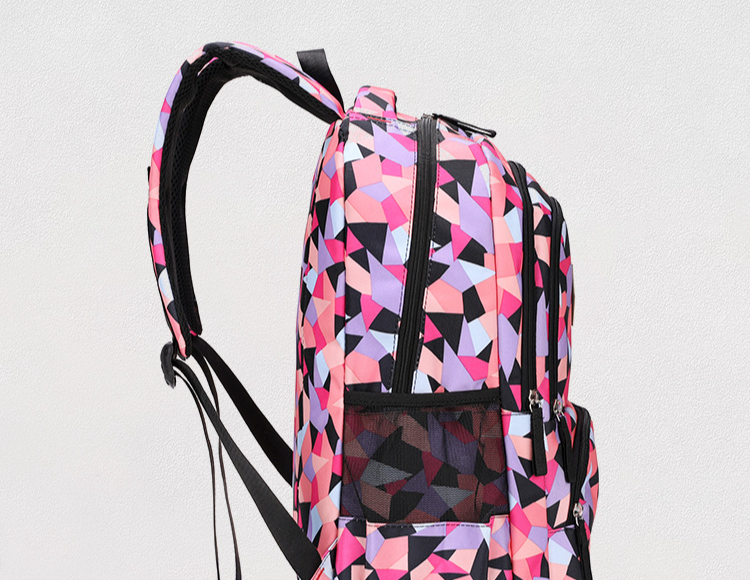 Schooltas Driedelige kindertas basisschoolmeisje Nylon Camo Middelbare school en middelbare school Rugzak Lichtgewicht rugzak_voghion.com