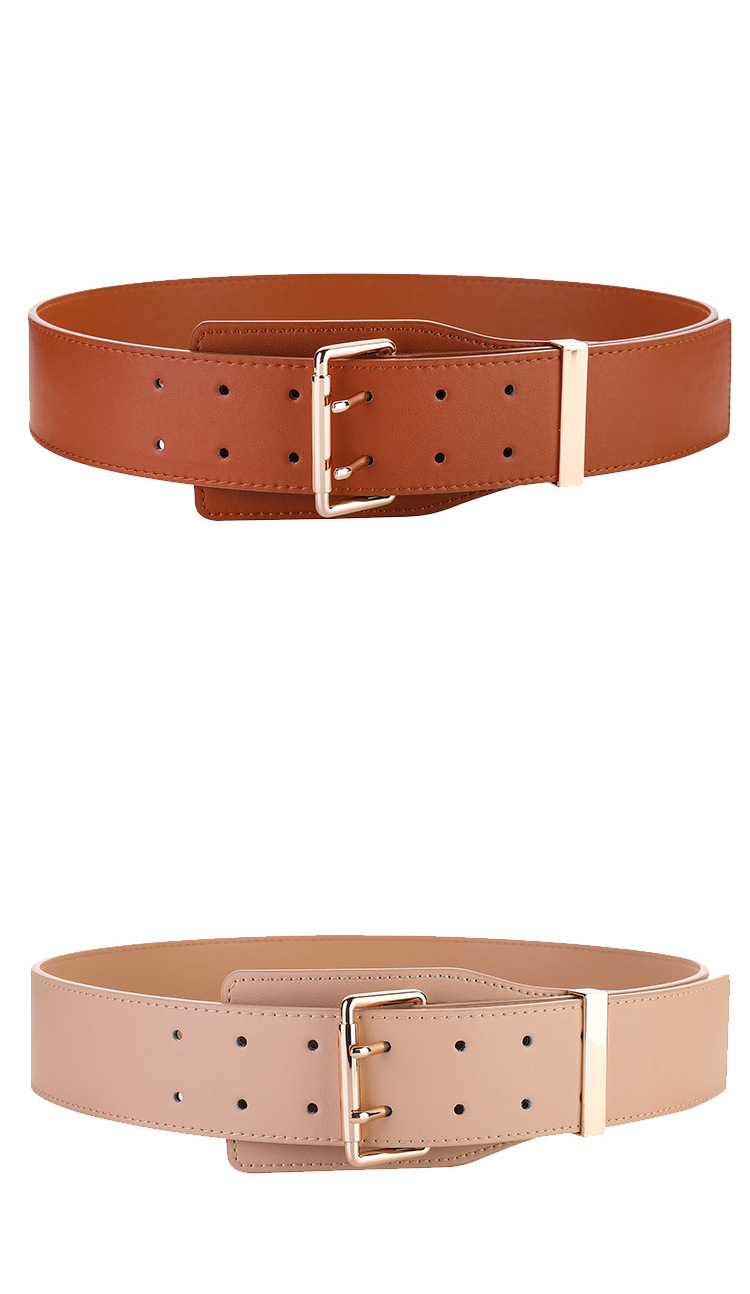 Schwarzer Rindsledergürtel mit breiter Taille, modischer Trend mit Anzugpullover, echter Ledergürtel, zweilagiger Rindsledergürtel für Herren_voghion.com