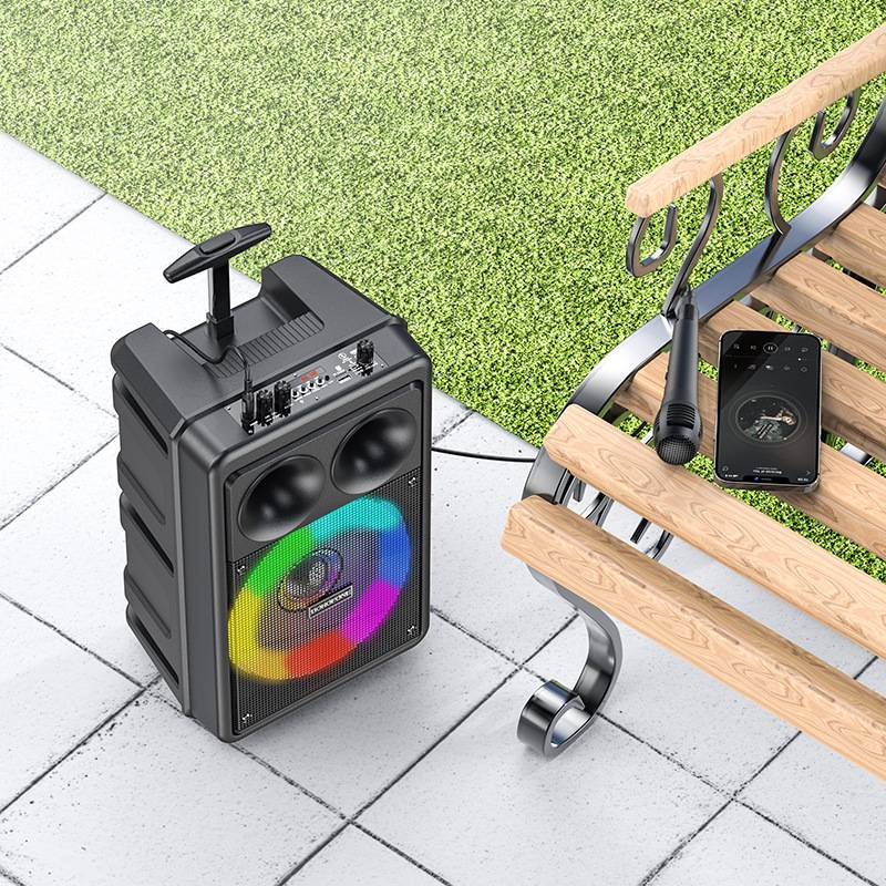 Borofone BP9 kültéri Bluetooth hangszóró Stall Square Dance új modell mikrofonos hangközvetítéssel, kiváló hangminőséggel_voghion.com