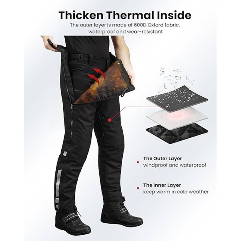 Abnehmbare Winter-Motorrad-Reithose für Herren, CE 2, durchgehender Beinschutz mit Reißverschluss, Motocross-Außenhose für kaltes Wetter, PF1_voghion.com